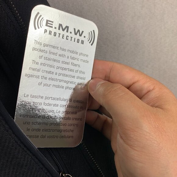 Paul & Shark Mens Winter Jacket 2XL Navy Blue Full Zip Wool and Cashmere Blouson - Picture 10 of 16